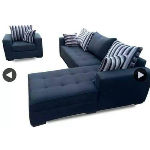 L Shape Sofa Black