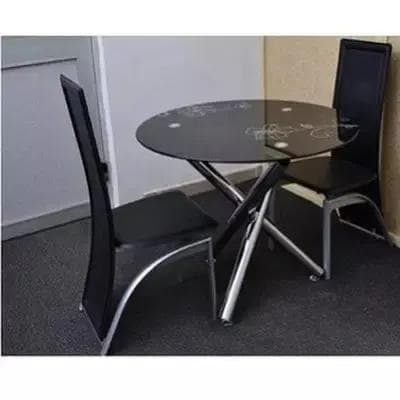 Dining Table + 2 Sets Of Chairs - Black